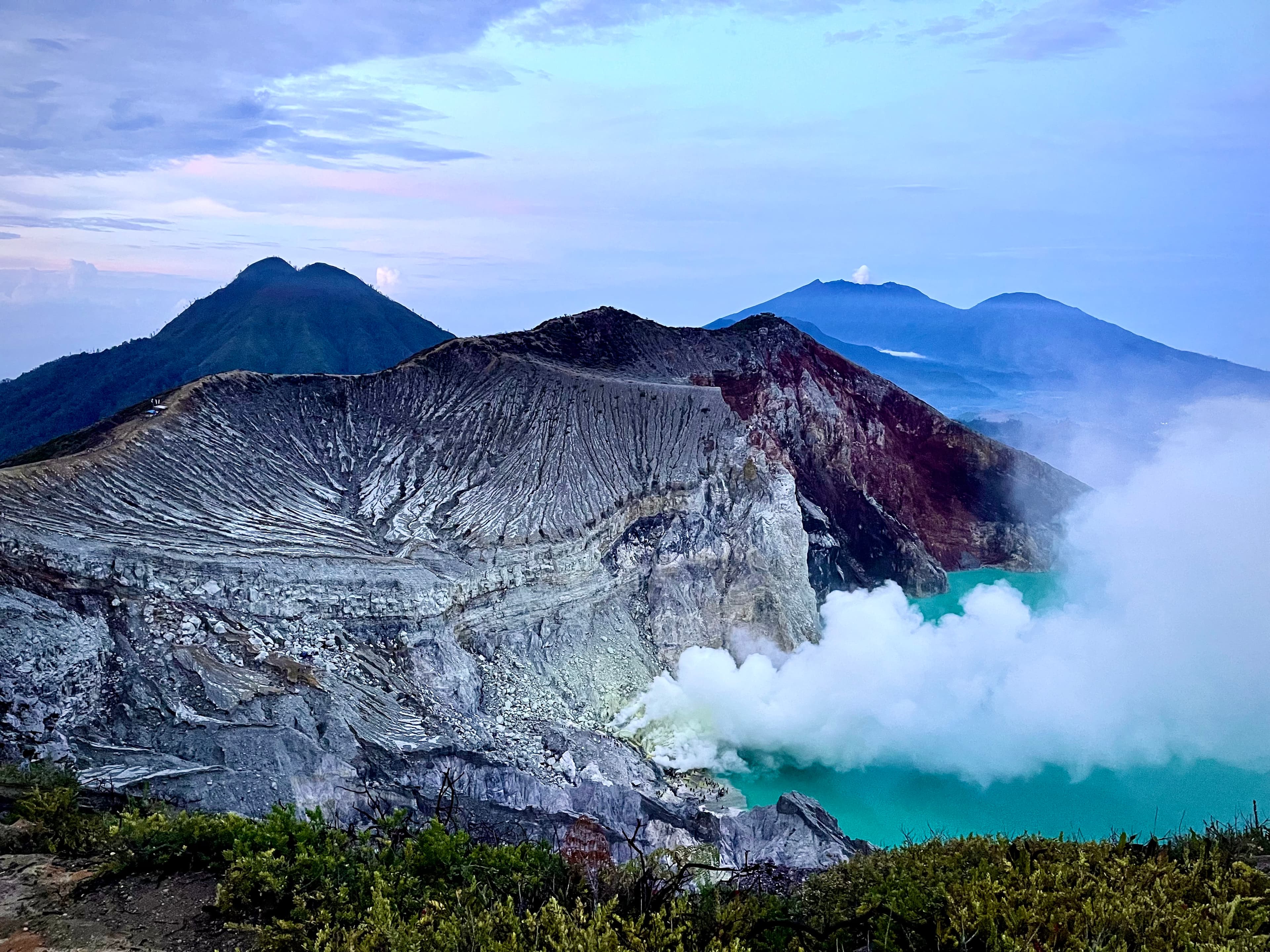 Volcanic landscapes in Indonesia